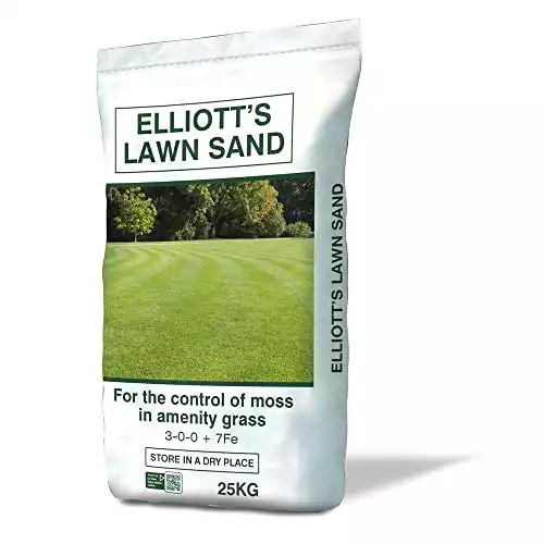 Lawn Sand for Moss Control 3-0-0 + 7% Iron, 25kg | Covers 367m²