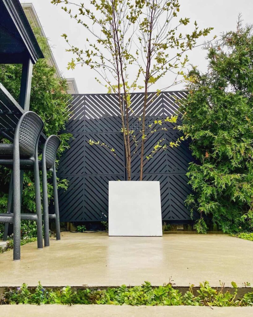 26 Privacy Fence Ideas to Keep Unwanted Eyes Away From Your Space 4 metal fence screening panels