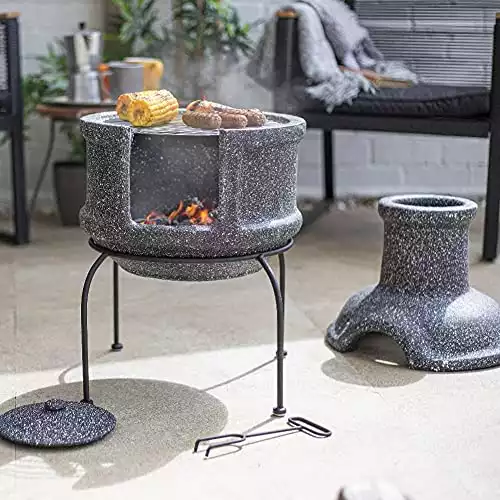 La Hacienda Teplo BBQ Clay/Terracotta Chimenea