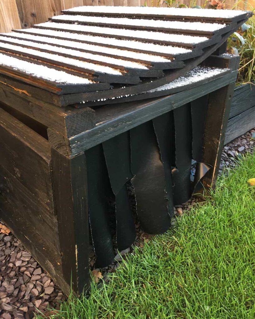 Robotic Mower Garage with Curtains